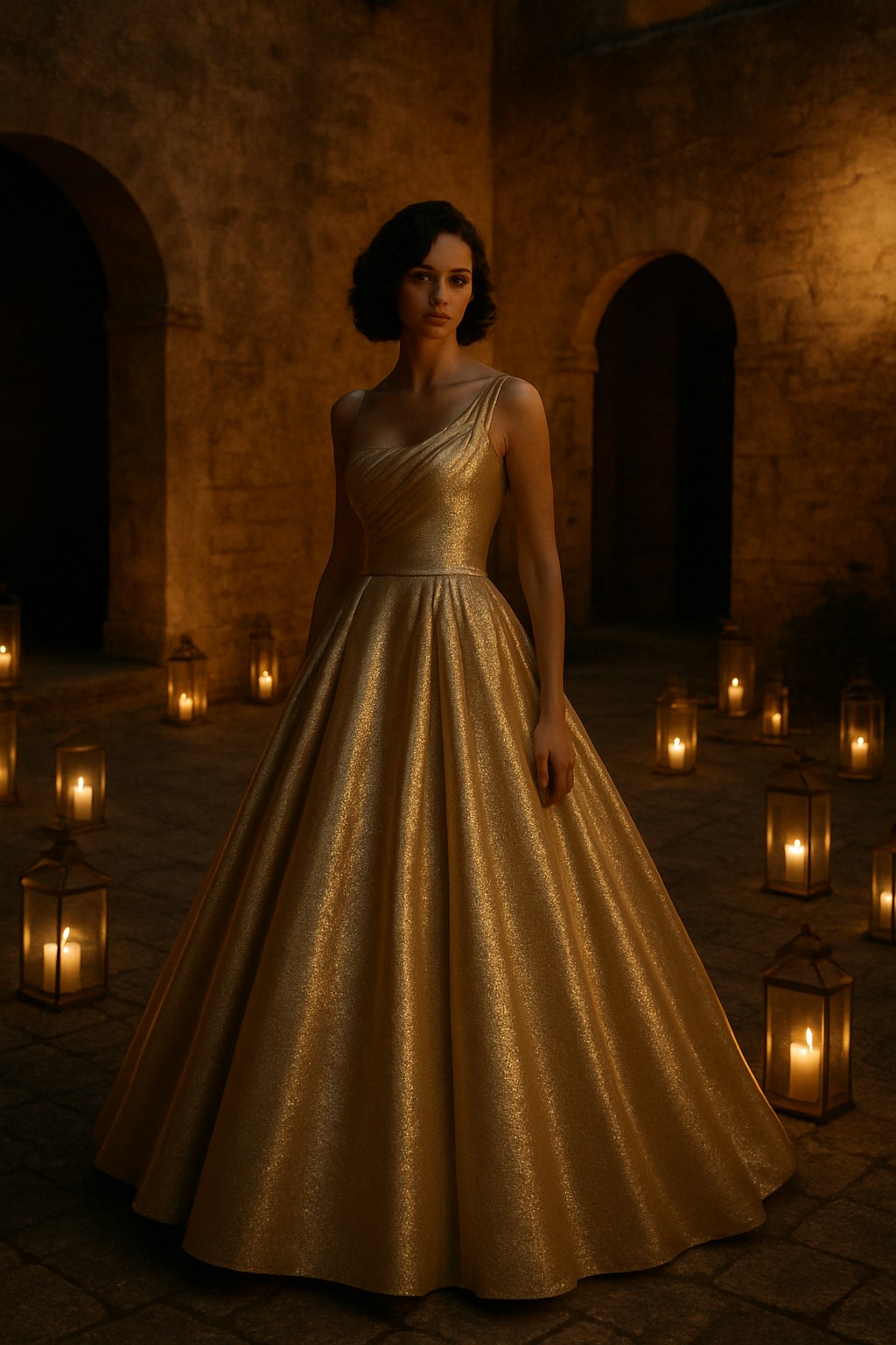 The Tuscan Courtyard Gown