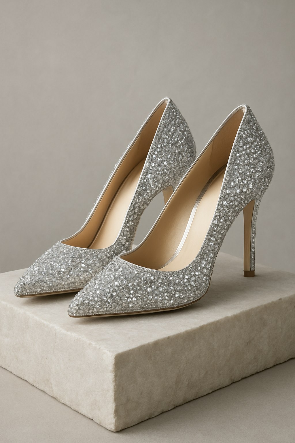 Badgley Mischka Crystal Heels