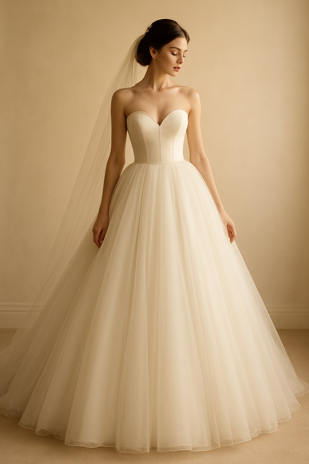 Maggie Sottero Ball Gown with Corset Back