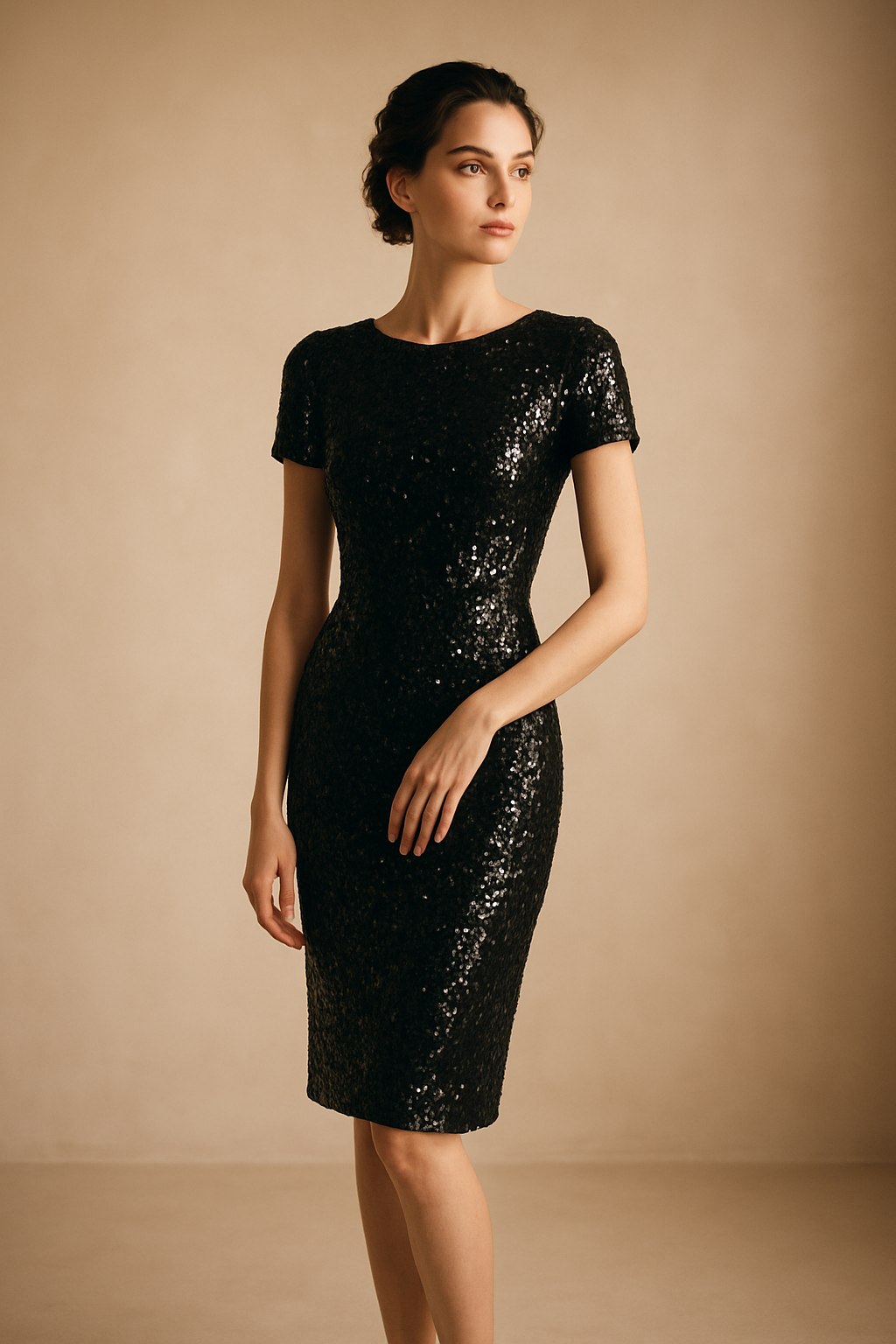 Adrianna Papell Sequin Cocktail Dress